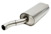 BMW 3er Sedan, 3er Coupe, 3er Cabriolet, 3er Touring 3er Serie Sedan, Typ 46, / 3er Serie Coupe, Typ E46, / 3er Serie Cabriolet, Typ E46, / 3er Serie Touring, Typ E46 1998-2001 Bakre ljuddämpare med 2x76mm DTM-Utblås från Rostfritt System TA Technix